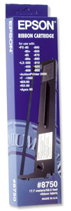 Epson Ribbon Cassette Fabric Nylon Black [for MX FX RX80 FX85 800 850 LX300 400] Ref S015019