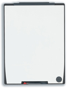 Nobo Mobile Whiteboard Double-sided Drywipe with Marker Tray W750xH1000mm Ref QMMP150