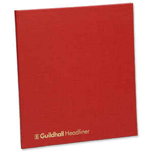 Guildhall Headliner Account Book 48 Series 21 Cash Column 80 Pages 298x273mm Ref 48/21Z