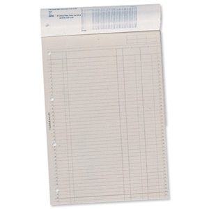 Guildhall Account Pad 2 Cash Column Ruled 41 Feint 4-Hole Punched 60 Leaf A4 Ref GP2