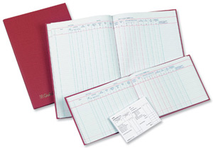Guildhall Wages and Salaries Book 40 Employees 298x203mm Ref 302HZ