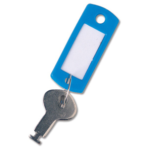 Key Hanger Standard with Fob Blue [Pack 100] Ident: 556G