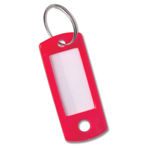 Key Hanger Standard with Fob Red [Pack 100] Ident: 556G