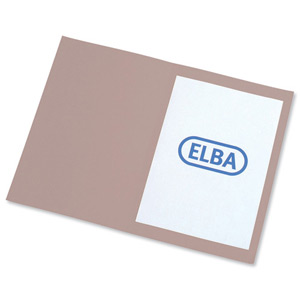 Elba Square Cut Folder Recycled Lightweight 180gsm A4 Buff Ref 100090117 [Pack 100]
