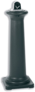 Rubbermaid Ash Bin Free-standing Weather-resistant 311x311x1001mm Black Ref 9W30-00-BLA