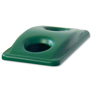 Rubbermaid Slim Jim Lid for Bottle Recycling System Green Ref 2692-88-GRN Ident: 518B