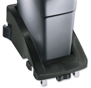 Rubbermaid Slim Jim Trolley for Recycling Max Load 136.1kg W381xD595xH275mm Black Ref 3551-88-BLA Ident: 518B