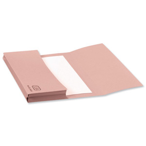 Elba Document Wallet Half Flap 285gsm Capacity 32mm Foolscap Pink Ref 100090242 [Pack 50]