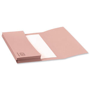 Elba Document Wallet Half Flap 285gsm Capacity 32mm Foolscap Pink Ref 100090242 [Pack 50] Ident: 190A