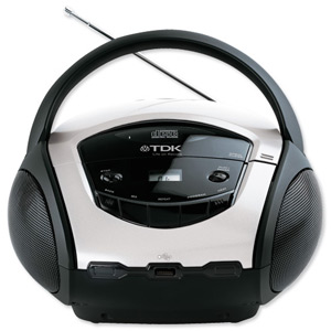 TDK CD/USB Portable Boombox with AM/FM Radio Ref T78835 Ident: 641D