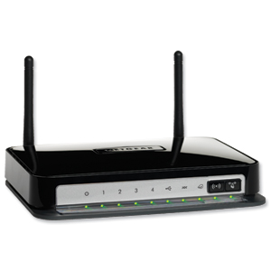 Netgear N300 Wireless Router with DSL Modem Ref DGN2200-100UKS Ident: 758A