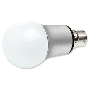 Verbatim Bulb LED Classic A B22 Socket 6.5W Warm White 250 Luminous Flux Dimmable Ref 52106