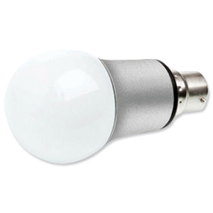 Verbatim Bulb LED Classic A B22 Socket 6.5W Warm White 250 Luminous Flux Dimmable Ref 52106 Ident: 493B