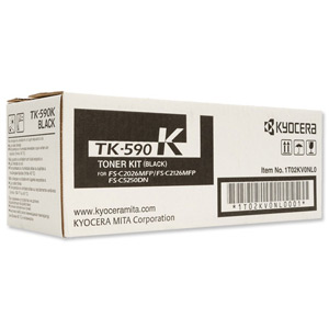 Kyocera TK-590K Laser Toner Cartridge Page Life 7000pp Black Ref 1T02KV0NL0