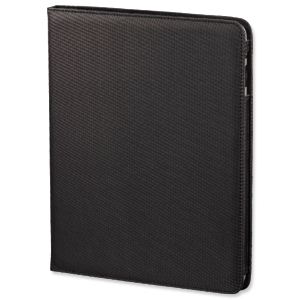 Hama Arezzo Case for Apple iPad 2+ Portfolio Style Polyester Black Ref 104635