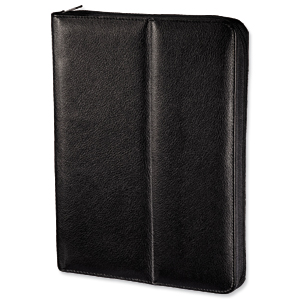 Hama Portfolio Case for Apple iPad 2+ Fleece Lining Leather Black Ref 106358 Ident: 754D