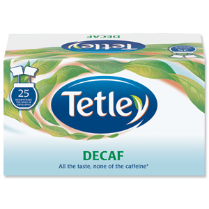 Tetley Tea Bags Decaffeinated Drawstring in Envelope Ref 1285 [Pack 25] Ident: 610C