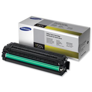 Samsung Laser Toner Cartridge Page Life 1800pp Yellow Ref CLT-Y504S/ELS