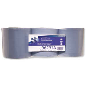 Georgia Pacific Centrefeed Wiper Roll 150m Blue Ref J96269A [Pack 3] Ident: 596B
