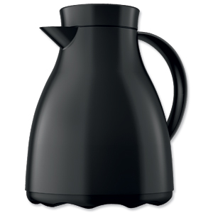 Emsa Vacuum Jug Easy Clean 1 Litre Black Ref 507594 Ident: 626D