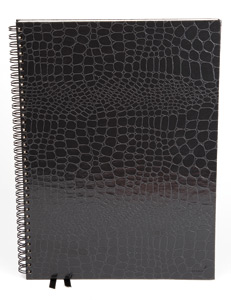 Silvine Classic Notebook Wirebound Ruled 80gsm A4+ Black Ref PMA4BK Ident: 31D
