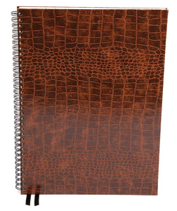 Silvine Classic Notebook Wirebound Ruled 160pp 80gsm A4+ Brown Ref PMA4TN Ident: 31D