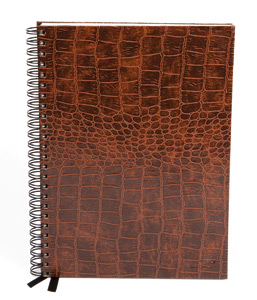 Silvine Classic Notebook Wirebound Ruled 160pp 80gsm A5+ Brown Ref PMA5TN Ident: 31E