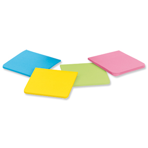 Post-it Super Sticky Full Adhesive Notes Pad 76x76mm Assorted Ref F330-4SSAU [Pack 4]