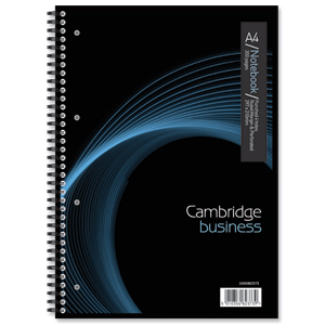 Cambridge Notebook 200 Page Wirebound Feint & Margin A4 Ref 100082373 [Pack 3] Ident: 36A