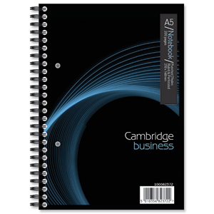 Cambridge Notebook 200 Page Wirebound Feint & Margin A5 Ref 100082372 [Pack 3] Ident: 36C