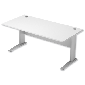 Sonix Premier Cantilever Desk Rectangular W1600xD800xH725mm White Ident: 425D
