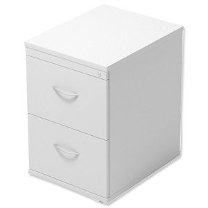 Trexus Filing Cabinet 2-Drawer W480xD600xH720mm White Ident: 439A
