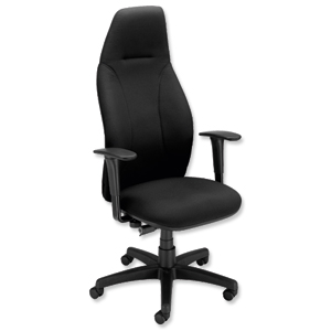 Adroit Posture Very High Back Executive Armchair Seat W535xD495xH430-540mm Black