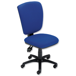 Trexus Plus Matrix Permanent Contact Chair High Back Seat W460xD470xH490-580 Blue