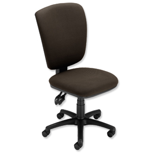 Trexus Plus Matrix Permanent Contact Chair High Back Seat W460xD470xH490-580 Charcoal