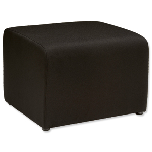 Adroit Bob Reception Chair Box Shape W600xD600xH450mm Onyx Ident: 414A