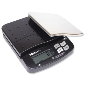 Postship Lite Scale 1g Increments Capacity 6kg Chrome and Black Ref PSL60 Ident: 166A