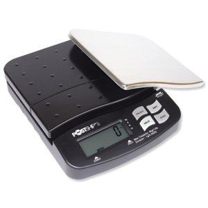 Postship Lite Scale 1g Increments Capacity 6kg Chrome and Black Ref PSL60