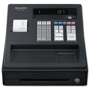 Sharp Cash Register 80PLUs Black Ref XE-A107BK Ident: 571F