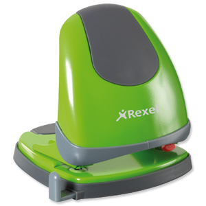 Rexel Easy Touch Low Force 2 Hole Punch Capacity 30x 80gsm Green Ref 2102643 Ident: 374A