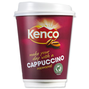 Kenco2Go Instant Cappucino Coffee Drink in a 12oz (340ml) Cup Ref A03289 [Pack 8] Ident: 619A