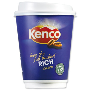 Kenco2Go Instant Black Coffee Drink in a 12oz (340ml) Cup Ref A03290 [Pack 8] Ident: 619A