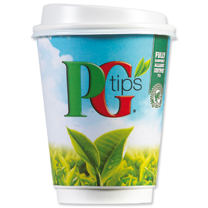 PG Tips Instant White Tea Drink in a 12oz (340ml) Cup Ref A03292 [Pack 8] Ident: 619A