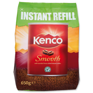 Kenco Smooth Instant Coffee Refill Bag 650g Ref A03298 Ident: 611C