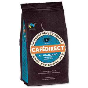 Cafe Direct Kilimanjaro Ground Coffee Fairtrade 227g Ref A07611 Ident: 614A