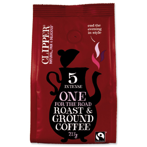 Clipper One for the Road Fairtrade Ground Roasted Coffee 227g Ref A07618 Ident: 613E