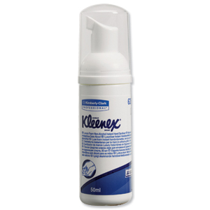 Kleenex Luxury Foam Hand Sanitiser Non Alcohol Pump Bottle 50ml Ref 6350 Ident: 602B