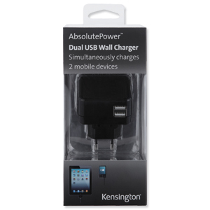 Kensington AbsolutePower 2x USB Wall Charger Ref K39396EU