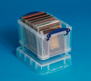 Really Useful Storage Box Plastic Lightweight Robust Stackable 3 litre W180xD245xH160mm Clear Ref 3C Ident: 177C