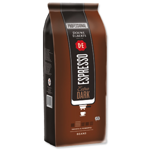 Douwe Egberts Extra Dark Roast Coffee Beans 1kg Ref 433000 Ident: 614C